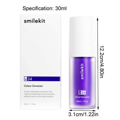 V34 Purple Safe Teeth Whitening Toothpaste Dental Care Product